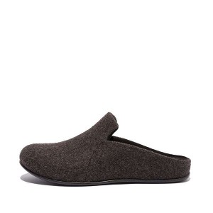 FitFlop Chrissie Ii E01 Haus Felt Women's Slippers Black | 492WFIHNZ