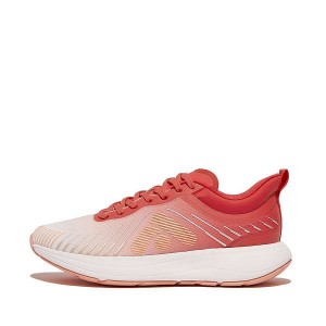 FitFlop Ff-Runner Ombre Edition Mesh Sports Women's Running Shoes Red / Coral / Coral | 293JNDRHC