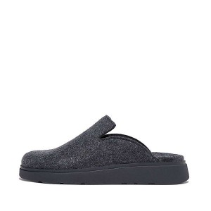 FitFlop Gen-Ff E01 Felt Men's Mules Navy | 973TGJESF