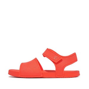 FitFlop Iqushion Junior Ergonomic Back-Strap Kids' Sandals Orange | 478HQKSWP