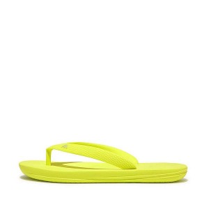 FitFlop Iqushion Junior Ergonomic Kids' Flip Flops Yellow | 583AHSCEI