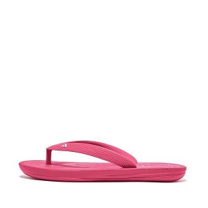 FitFlop Iqushion Junior Ergonomic Kids' Flip Flops Pink | 841LAXHKC