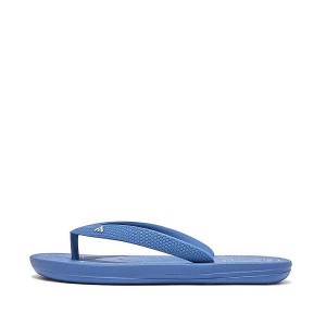 FitFlop Iqushion Junior Ergonomic Kids' Flip Flops Blue | 258KWONRM