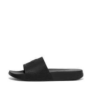 FitFlop Iqushion Pool Women's Slides Black | 714OTYSDJ