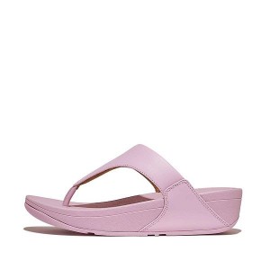 FitFlop Lulu Leather Toe-Post Women's Sandals Purple | 287MIQBYJ