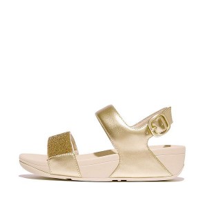 FitFlop Lulu Opul Back-Strap Women's Sandals Beige / Olive / Gold | 715SAIDPJ