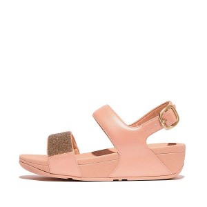 FitFlop Lulu Opul Back-Strap Women's Sandals Coral / Gold | 058TJQOKH