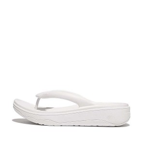 FitFlop Relieff Recovery Toe-Post Women's Sandals White | 567SWYQBV