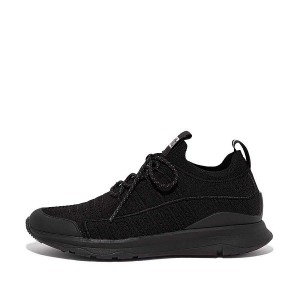 FitFlop Vitamin Ff Knit Sports Women's Sneakers Black | 471ATHOMV