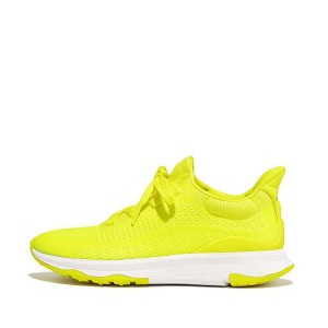 FitFlop Vitamin Ffx Glow In The Dark Knit Sports Women's Sneakers Light Green | 126KVGTCL