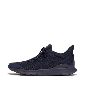 FitFlop Vitamin Ffx Knit Sports Men's Sneakers Navy | 246IJPCAW