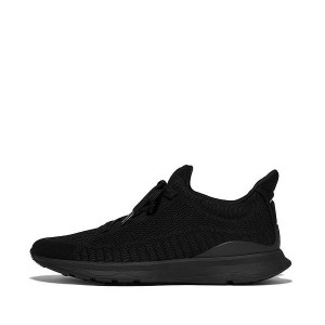 FitFlop Vitamin Ffx Knit Sports Men's Sneakers Black | 742DKGJUS