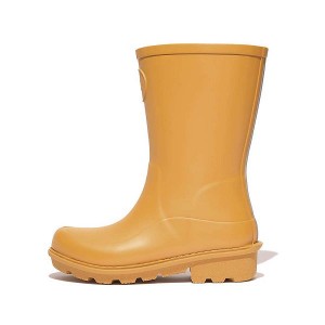 FitFlop Wonderwelly Junior Ergonomic Wellington Kids' Rain Boots Yellow | 623HFDYRT