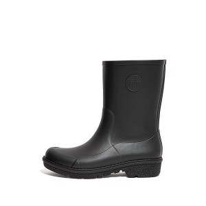 FitFlop Wonderwelly Short Women's Rain Boots Black | 419WJDOPX