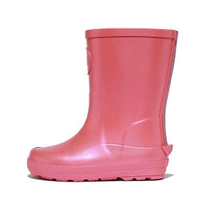 FitFlop Wonderwelly Toddler Pearlized Ergonomic Waterproof Wellington Kids' Rain Boots Coral | 025DMLHPN