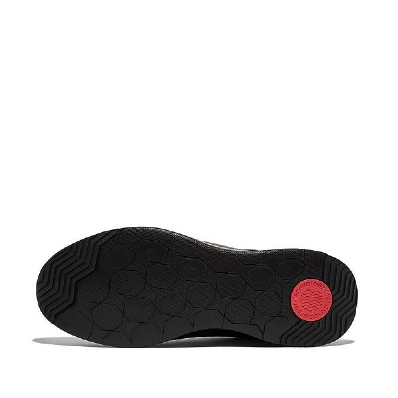 FitFlop Anatomiflex Material Mix Panel Men's Sneakers Black | 719WGLQHE