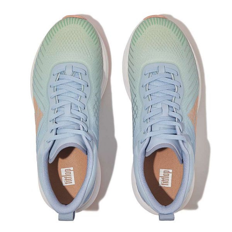 FitFlop Ff-Runner Ombre Edition Mesh Sports Women's Running Shoes Blue | 852FUZKTH