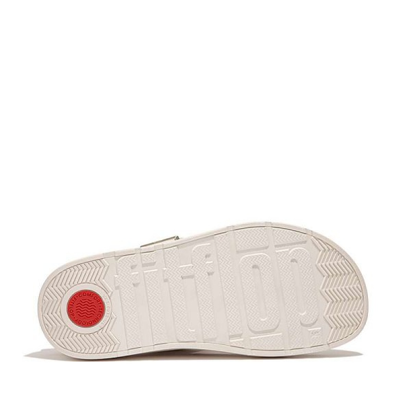 FitFlop Gen-Ff Buckle Leather Toe-Post Women's Sandals White | 847IJUHXV