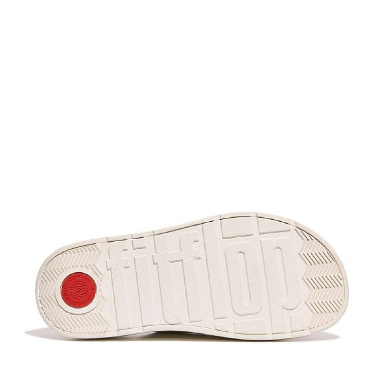 FitFlop Gen-Ff Buckle Two Bar Leather Women's Slides White | 598YGPKDH