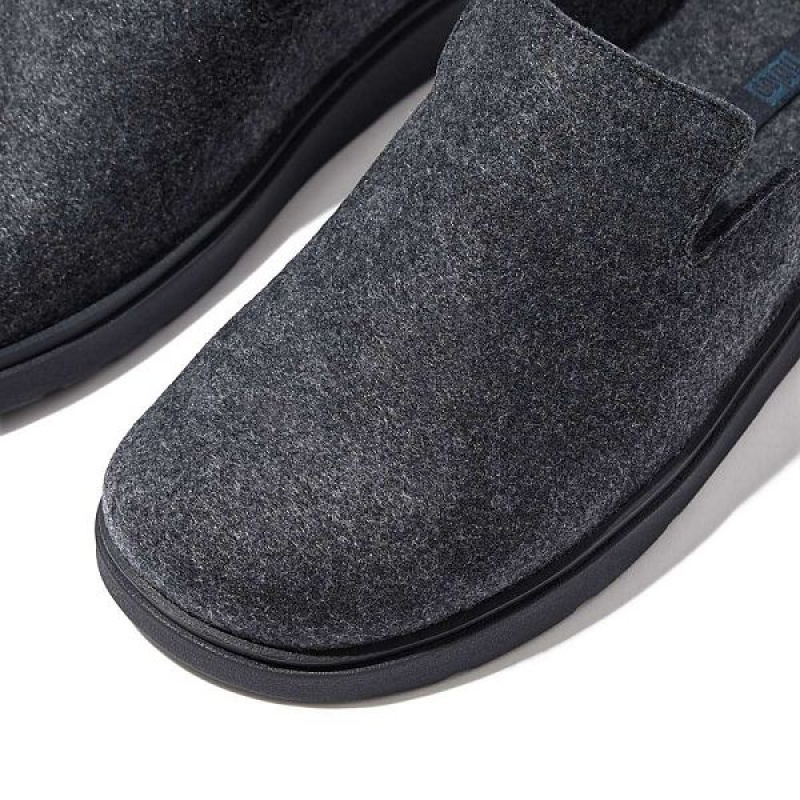 FitFlop Gen-Ff E01 Felt Men's Mules Navy | 973TGJESF