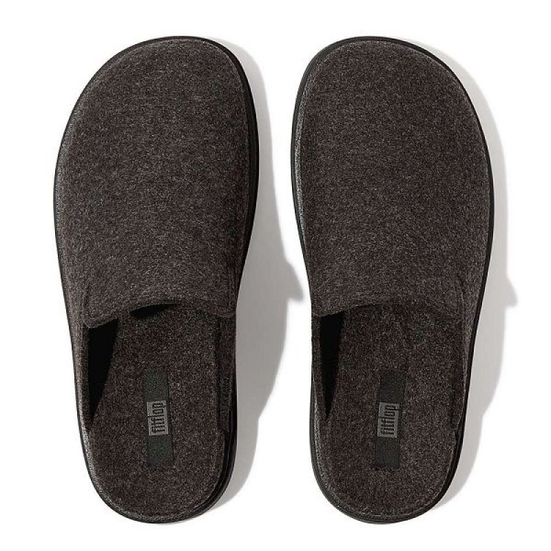 FitFlop Gen-Ff E01 Felt Women's Mules Black | 239DJPGVO