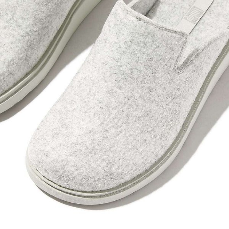 FitFlop Gen-Ff E01 Felt Women's Mules Grey | 854WIZYGX