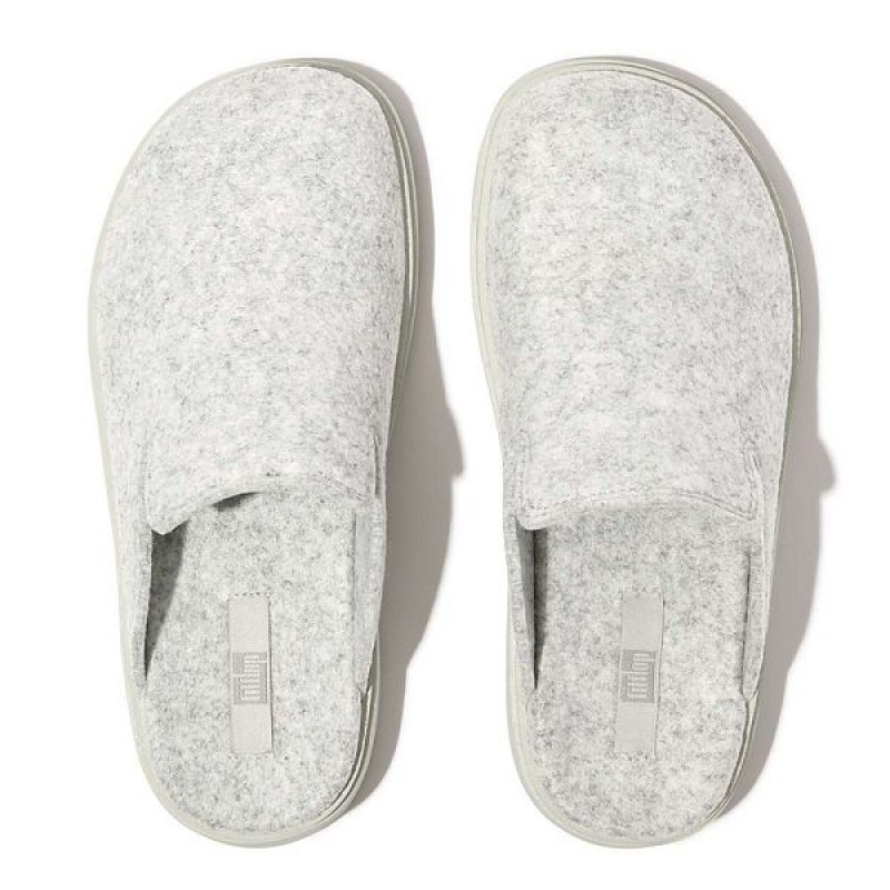 FitFlop Gen-Ff E01 Felt Women's Mules Grey | 854WIZYGX