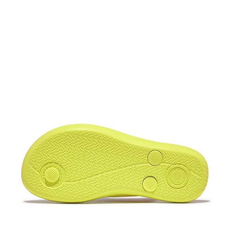 FitFlop Iqushion Junior Ergonomic Kids' Flip Flops Yellow | 583AHSCEI