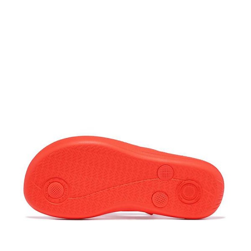 FitFlop Iqushion Junior Ergonomic Kids' Flip Flops Orange | 690TEJIYX