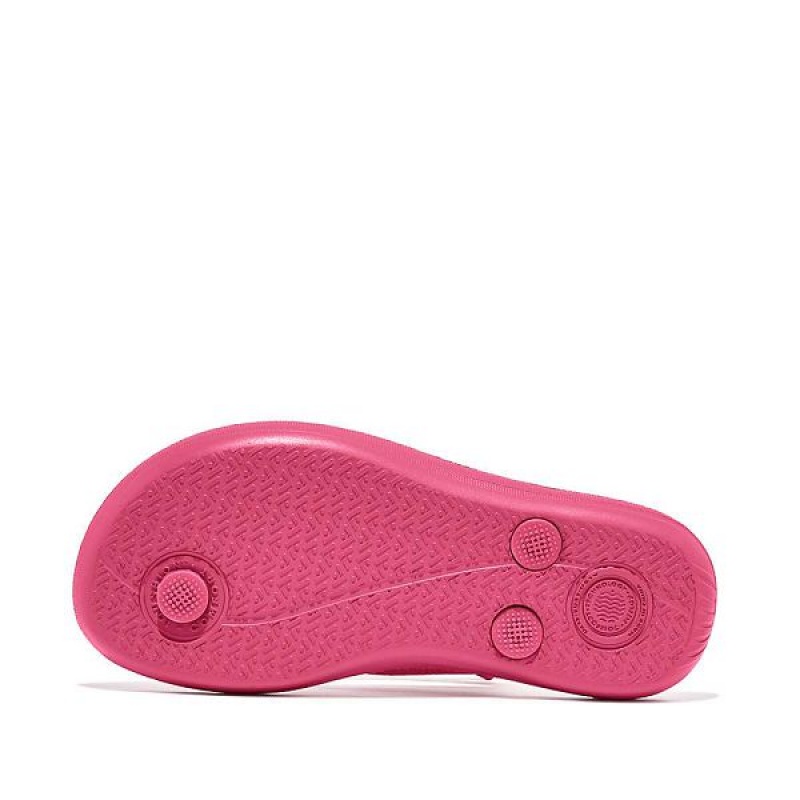 FitFlop Iqushion Junior Ergonomic Kids' Flip Flops Pink | 841LAXHKC