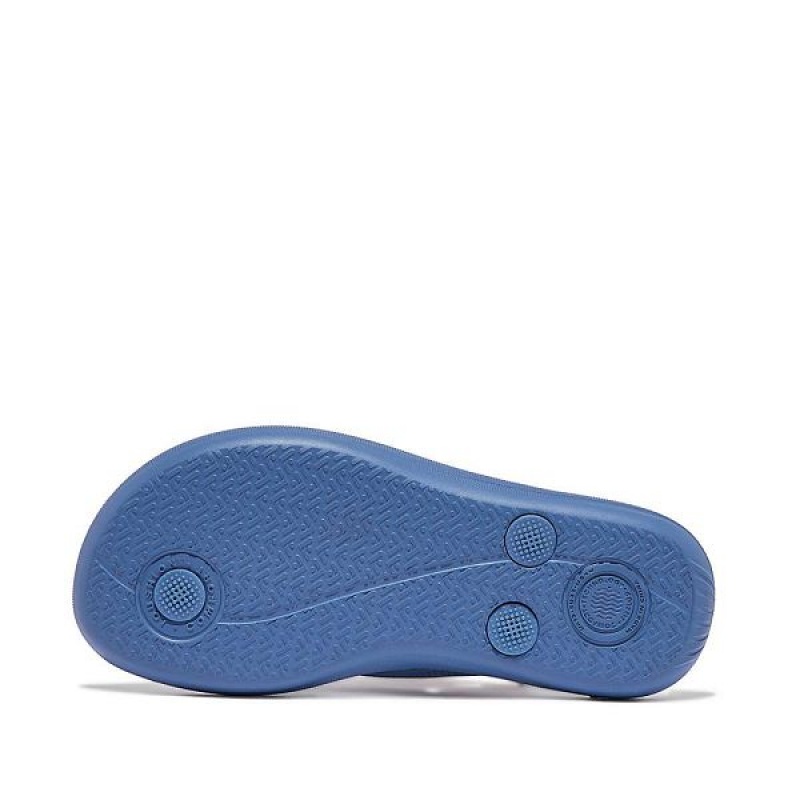 FitFlop Iqushion Junior Ergonomic Kids' Flip Flops Blue | 258KWONRM