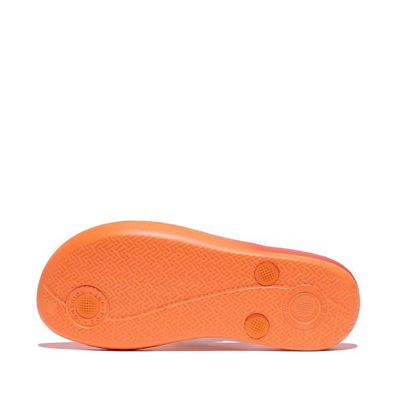 FitFlop Iqushion Junior Ombre Ergonomic Kids' Flip Flops Red / Coral | 098HIDSMG