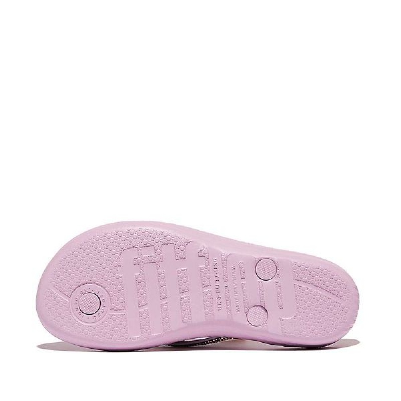 FitFlop Iqushion Ombre Sparkle Women's Flip Flops Purple | 980UKISQY