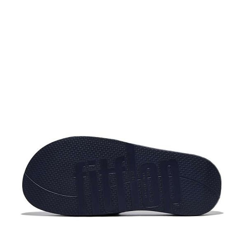 FitFlop Iqushion Pool Women's Slides Navy | 897XUHVIA