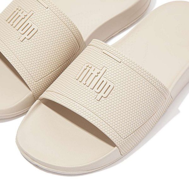 FitFlop Iqushion Pool Women's Slides White | 304ZULAPB