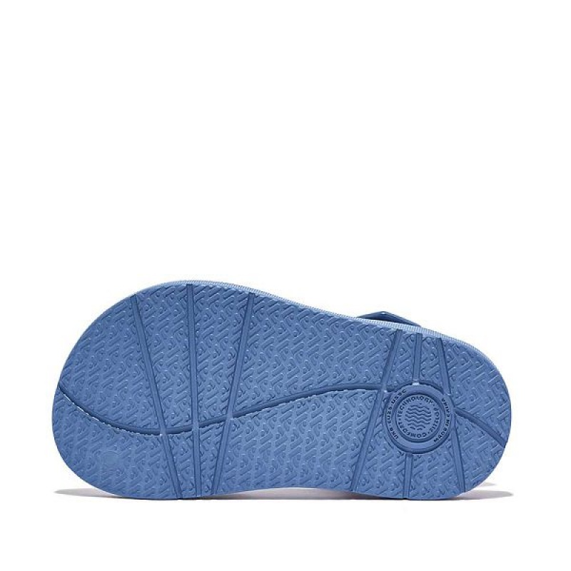 FitFlop Iqushion Toddler Ergonomic Back-Strap Kids' Sandals Blue | 609CEQDSO