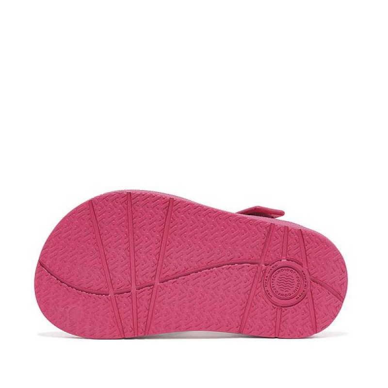 FitFlop Iqushion Toddler Ergonomic Back-Strap Kids' Sandals Pink | 534JVBPQN