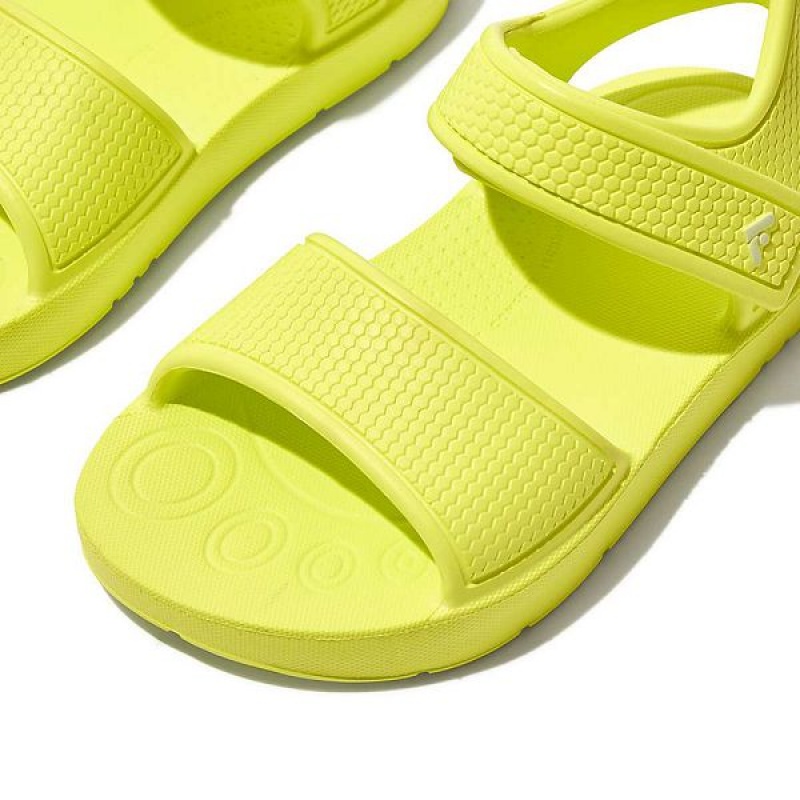 FitFlop Iqushion Toddler Ergonomic Back-Strap Kids' Sandals Yellow | 250MNIZBL