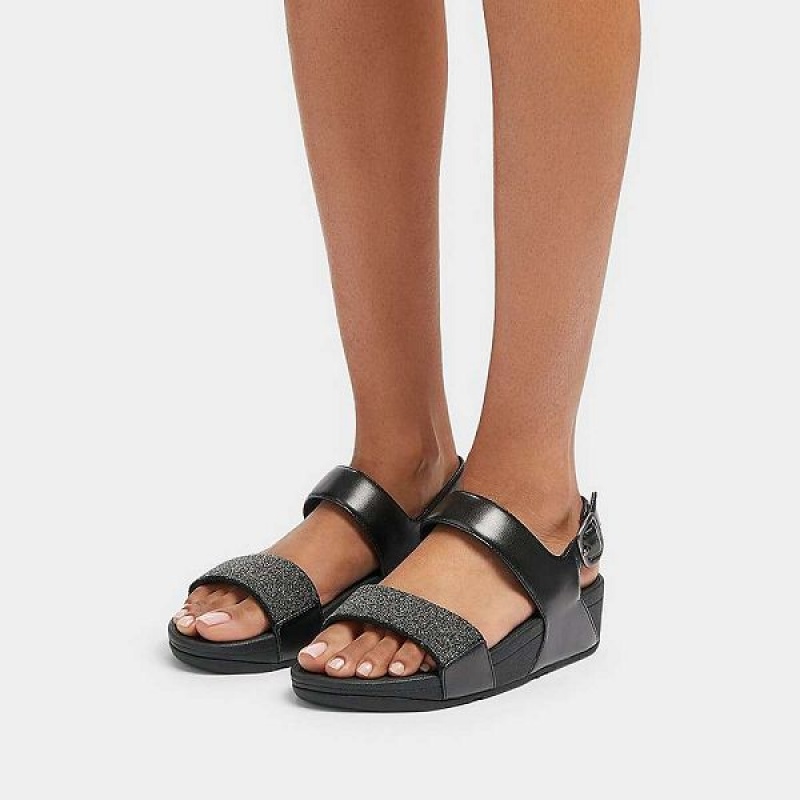 FitFlop Lulu Opul Back-Strap Women's Sandals Black | 482FAGBNZ