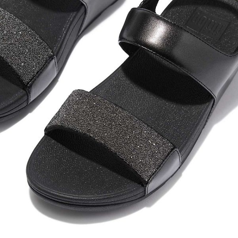 FitFlop Lulu Opul Back-Strap Women's Sandals Black | 482FAGBNZ