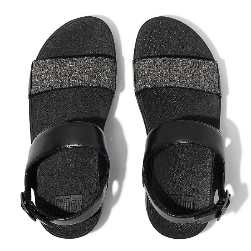 FitFlop Lulu Opul Back-Strap Women's Sandals Black | 482FAGBNZ