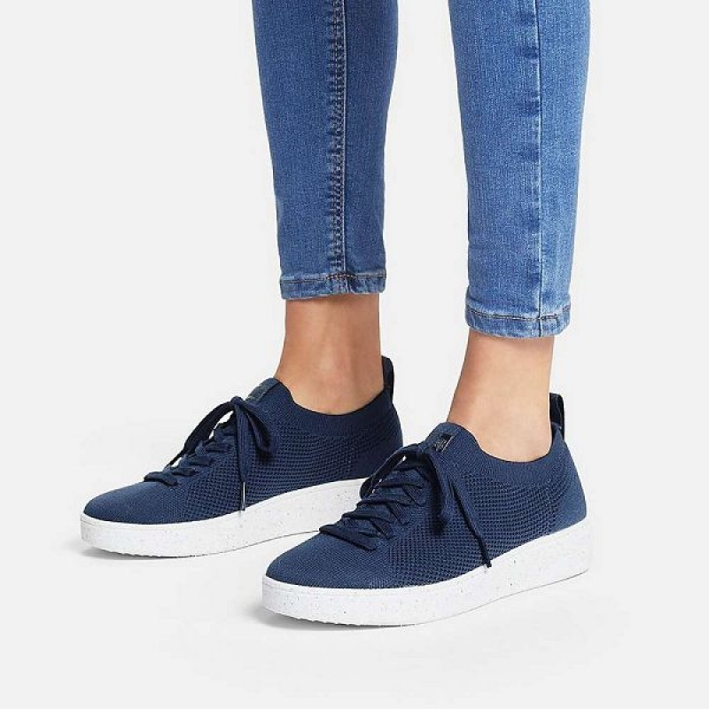 FitFlop Rally E01 Multi Knit Women's Sneakers Navy | 850LBDVQG