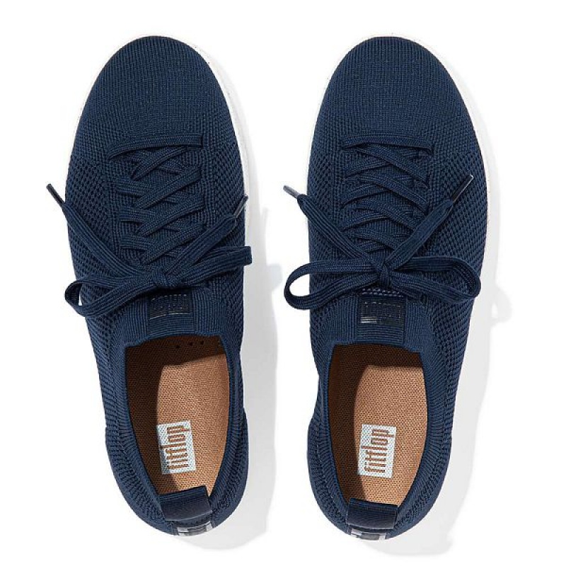 FitFlop Rally E01 Multi Knit Women's Sneakers Navy | 850LBDVQG