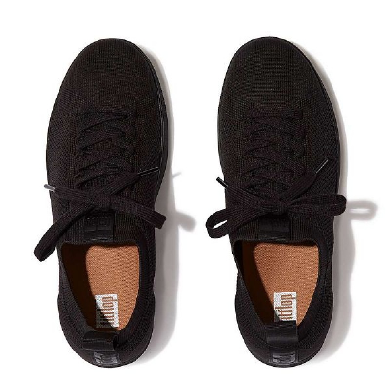 FitFlop Rally E01 Multi Knit Women's Sneakers Black | 795FWVLTD