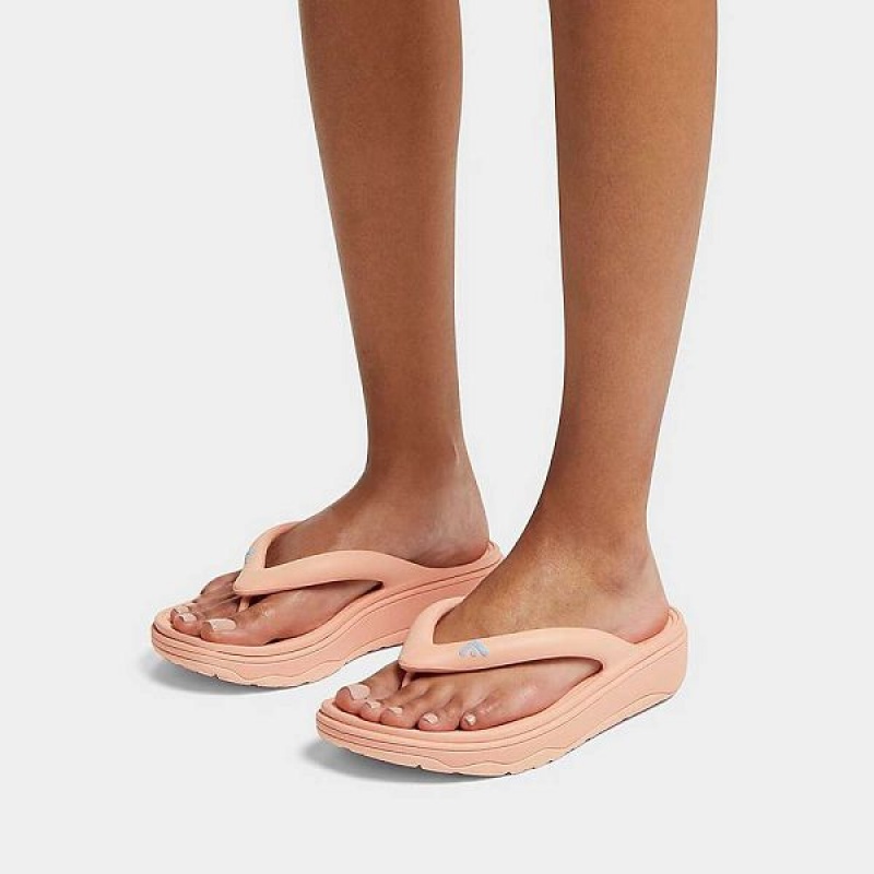 FitFlop Relieff Recovery Toe-Post Women's Sandals Coral | 739YCFNWL