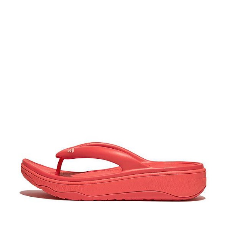 FitFlop Relieff Recovery Toe-Post Women\'s Sandals Red / Coral | 492JEQWCM