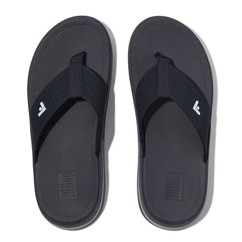 FitFlop Surff Sports Webbing Toe-Post Women's Sandals Navy | 081JZBMXP