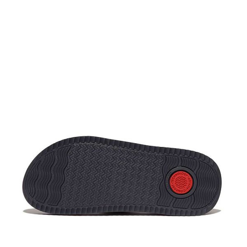 FitFlop Surff Sports Webbing Toe-Post Women's Sandals Navy | 081JZBMXP