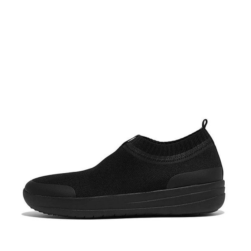 FitFlop Uberknit Slip On Women\'s Sneakers Black | 234KNGHSC