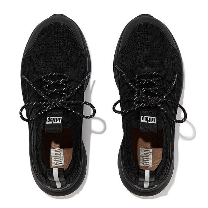 FitFlop Vitamin Ff Knit Sports Women's Sneakers Black | 471ATHOMV